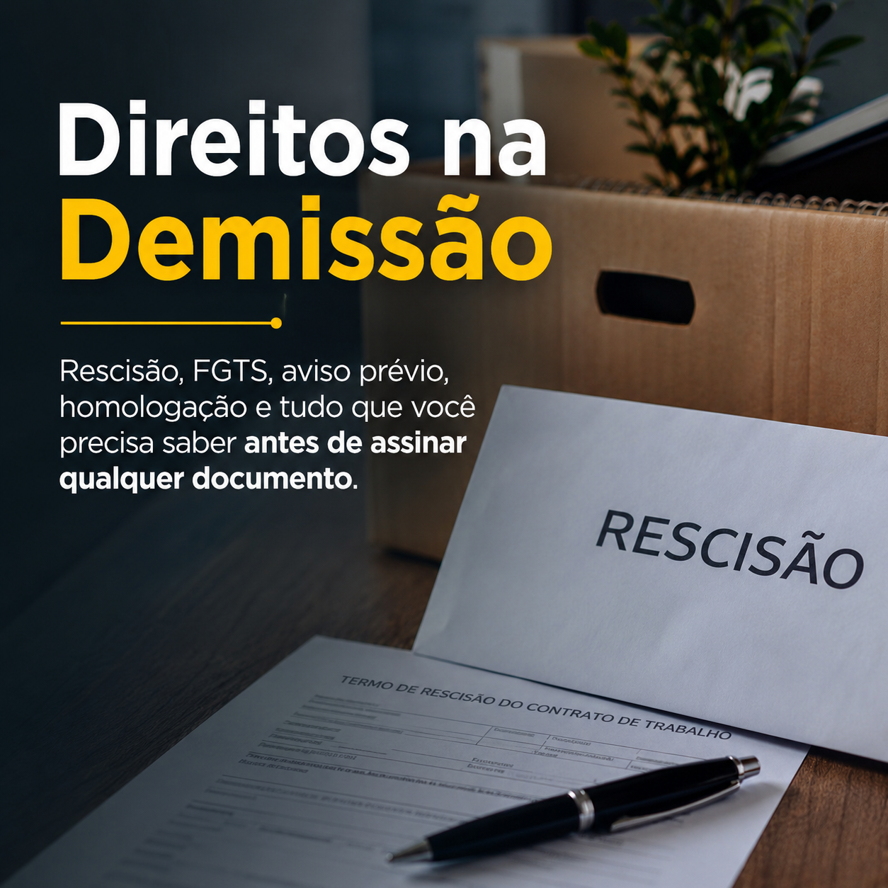 Direitos na demissão e rescisão